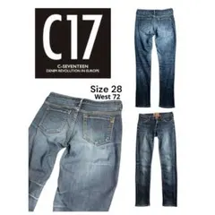C17 スキニーデニム サイズ28 ウエスト72