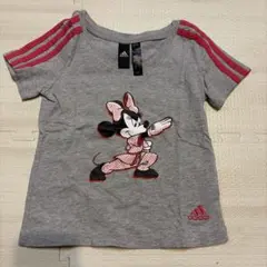 adidas ミニーマウス Tシャツ グレー