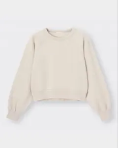 GUクロップドスウェットプルオーバー　M