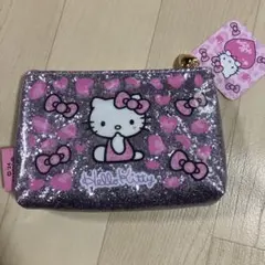 ハローキティ グリッターポーチ ピンク ギャル