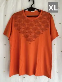 【タグなし】GU幾可学柄プリントTシャツ　XL