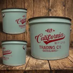 リメイクペール缶『ルート66 カリフォルニア』鉢入れ プランター 多肉