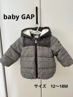 ベビー　ダウン　baby GAP ダウンジャケット　くまさん　ボア　フードつき