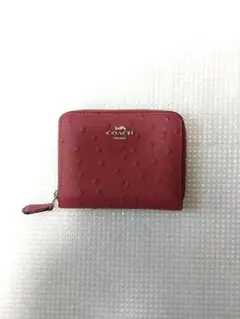 【最終お値下げしました】 ♠ COACH オーストリッチ調 ２つ折り財布