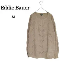 Eddie Bauer エディバウアー 長袖ニット セーター　M　ベージュ