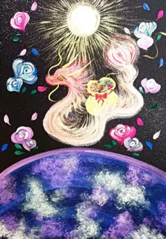 開運専用　❀2026年火龍様宝運び宇宙と薔薇❀