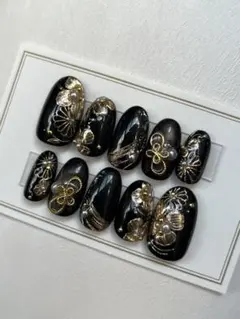 卒業式・成人式・和風ネイルチップセット