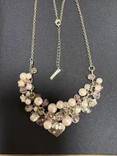 パールとクリスタルのネックレス