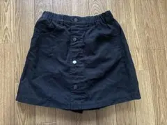 ブラックボタン付きショートパンツ140ユニクロ