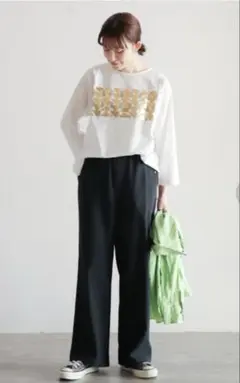 NOMBRE IMPAIR プリペラストレッチパンツ ダークグレー