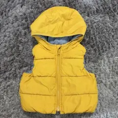 baby Gap 아기 안솜 조끼 옐로우 후드 포함 70㎝