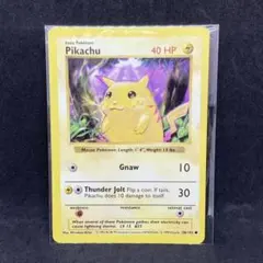 初期　超希少　旧裏　英語版　ポケモンカード ピカチュウ かじる　イエローチーク 初期 超希少 旧裏 英語版 ポケモンカード ピカチュウ かじる