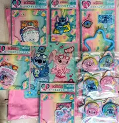 Happyくじ stitch colorful kawaii セット