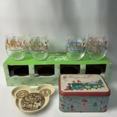 【限定・非売品】ディズニー グッズ 3点セット　イースターグラス・20周年トレイ