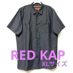 RED KAP 半袖ワークシャツ XL グレー US古着
