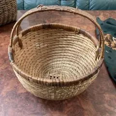 竹かご☆持ち手付き籠