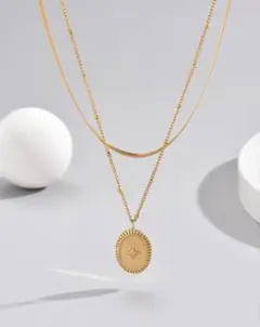 SHEIN ゴールドチェーンネックレス