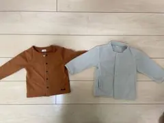 ブラウン・グレー アウター 2点セット