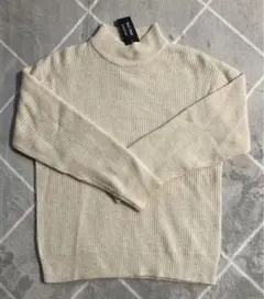 ウール混ハイネックセーター