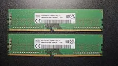 SK hynix 16GB DDR4 3200MHz メモリ 2枚セット - メルカリ