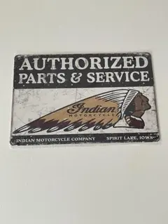 Indian Motorcycle ブリキ看板 メタルプレート