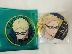 ハイキュー ベースヤードトーキョー トレーディングアクリルバッジ 月島蛍 2点