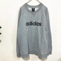adidas スウェット ロゴ グレー 160