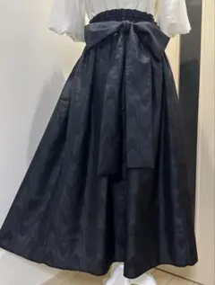No.456 大島紬リメイク6枚剥ギャザースカート