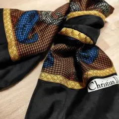 Christian Dior ペイズリー柄 スカーフ