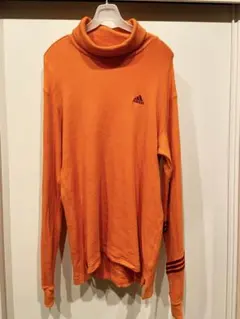 adidas golf タートルネック　オレンジ