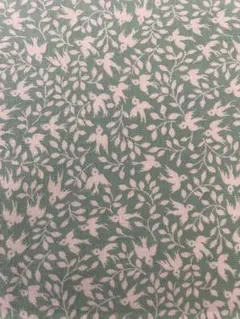 ◆30's★USAコットン★小鳥柄グリーン★ロバートカフマン★現品のみ◆
