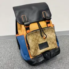 COACH シグネチャー バックパック リュック マルチカラー C2722