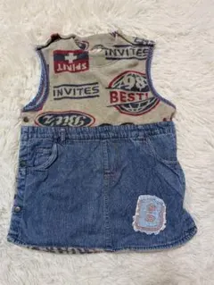 bitz ノースリーブワンピース フリーサイズ キッズ