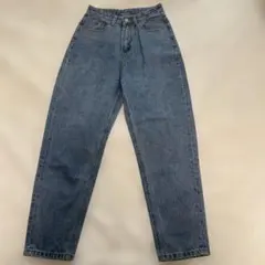 titivate ハイウエストブルーデニムパンツ M