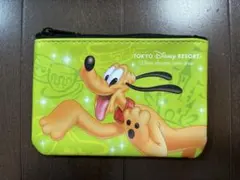 ディズニー　パークチケット柄　ポーチ　プルート