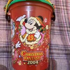 【ディズニー/Disney】2004年クリスマスポップコーンバケット