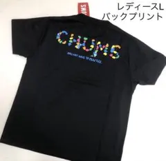 新品♡CHUMS チャムス レディース バックプリントドライT シャツL 黒