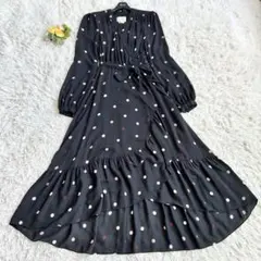 極美品♡ケイトスペードニューヨーク ロングワンピース カシュクール ドット 2