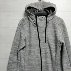 ザ ノースフェイス ジップアップ パーカー フルジップ フーディ グレー