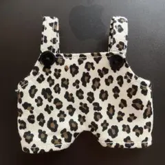 k-pop 15cmぬいぐるみ　洋服　ぬい服　オーバーオール　レオパード