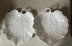 NARUMI Bone China 葉形皿 2枚セット