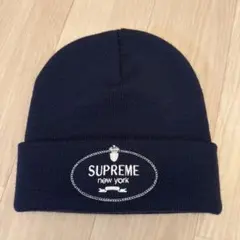 SUPREME ニット帽 ネイビー