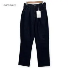 新品 classicalelf タック ハイウエスト デニム ワイドパンツ Lのサムネイル
