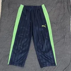 Y2K PUMA ジャージ パンツ SS 緑 ネイビー ロゴ刺繍 日本製