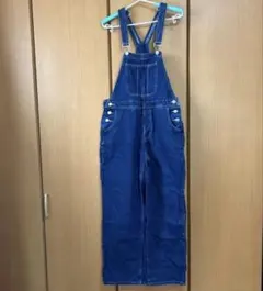 ダークブルー サロペット レディース