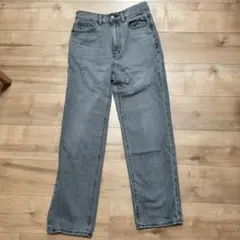 GU ストレートデニム グレー Sサイズ