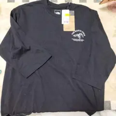 ザ・ノース・フェイス　半袖Tシャツ XL 七分丈ビッグシルエット　黒