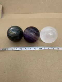 レア 高品質 グレー瑪瑙 水晶 スフィア - メルカリ