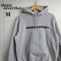 thisisneverthat　パーカー　M　グレー　刺繍ロゴのサムネイル