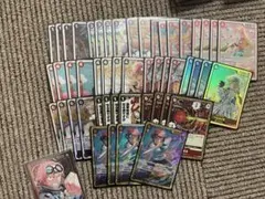 ワンピースカードゲーム 赤黒コビー デッキ パラレルあり 二重スリーブ